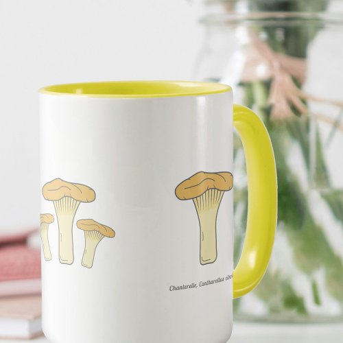 Botanical Chanterelle Mushroom Mug