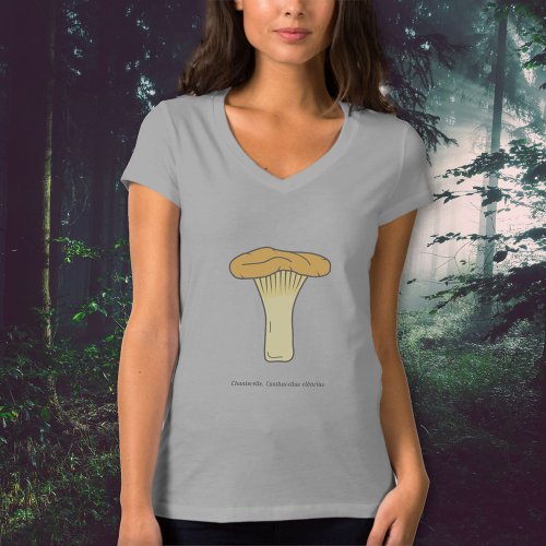 Botanical Chanterelle Mushroom T_Shirt