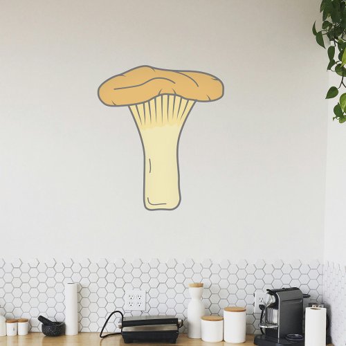 Botanical Chanterelle Mushroom Wall Decal