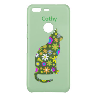 Botanical Chic Floral Cat iPhone Case