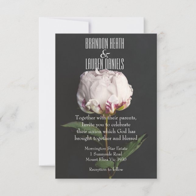 Botanical - Christian Wedding Invitation (Front)