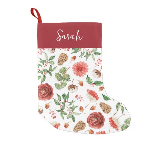 Botanical Christmas Stocking