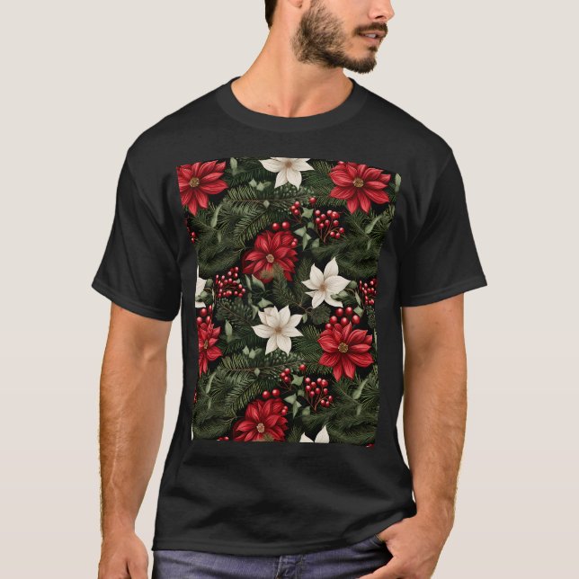 Botanical Christmas T-Shirt (Front)