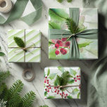 Botanical Christmas Watercolor Wrapping Paper Sheets<br><div class="desc">Wrap your gifts in style this Christmas 2024 with Do Tell A Belle's Christmas wrapping paper featuring a beautiful botanical holly berry and greenery pattern with chic green stripes. This set of wrapping paper sheets is designed using a replica of Victoria Grigaliunas' original watercolor art, offering a trendy yet cute...</div>