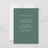 Botanical Christmas | Wedding Guest Details Invitation (Front)