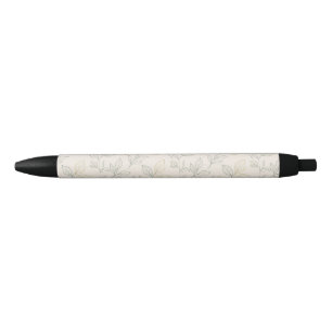 Botanical Cream & Leaf Nature Pen