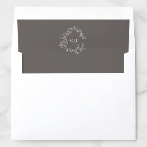 Botanical Crest Suite | Black Monogram Liner