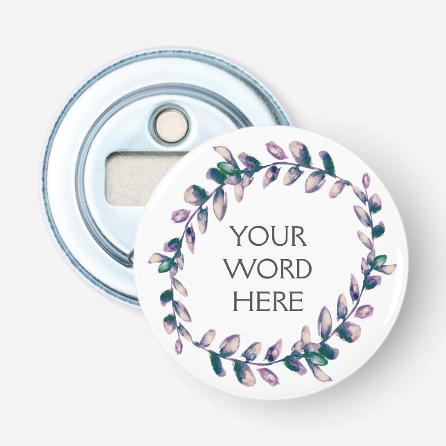 Botanical Crown - Venus - Bottle Opener (Front)