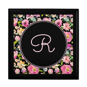 Botanical Customise Spring Pink Pastel Watercolor Gift Box