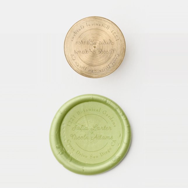 Botanical Daffodils Daisy Peony Flowers Wedding Wax Seal Stamp (Stamped)