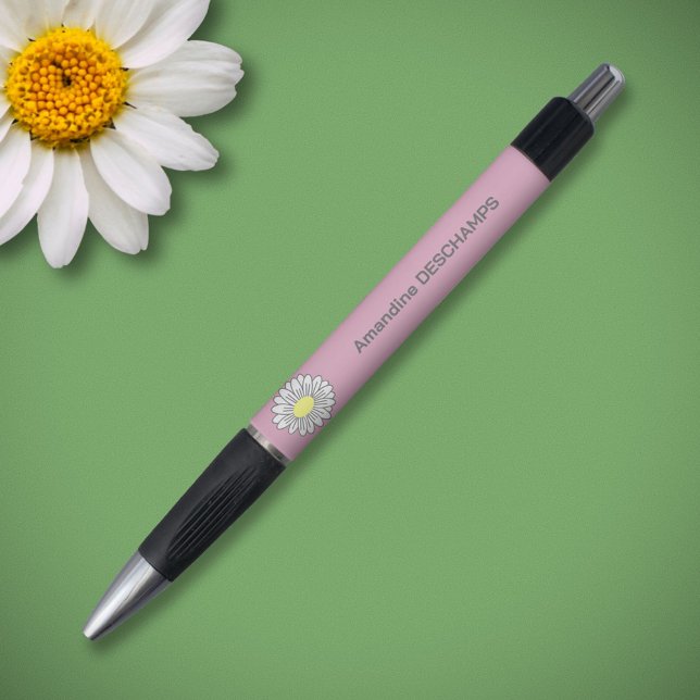 Botanical Daisy Flower Pink Pen (Daisy Flower Pink Pen)