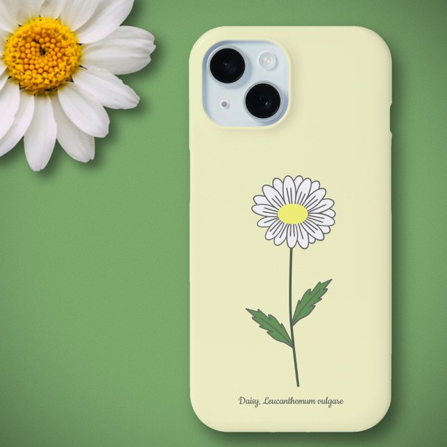 Botanical Daisy Flower Yellow Case-Mate iPhone Case (Botanical Daisy Flower Yellow Phone Case)