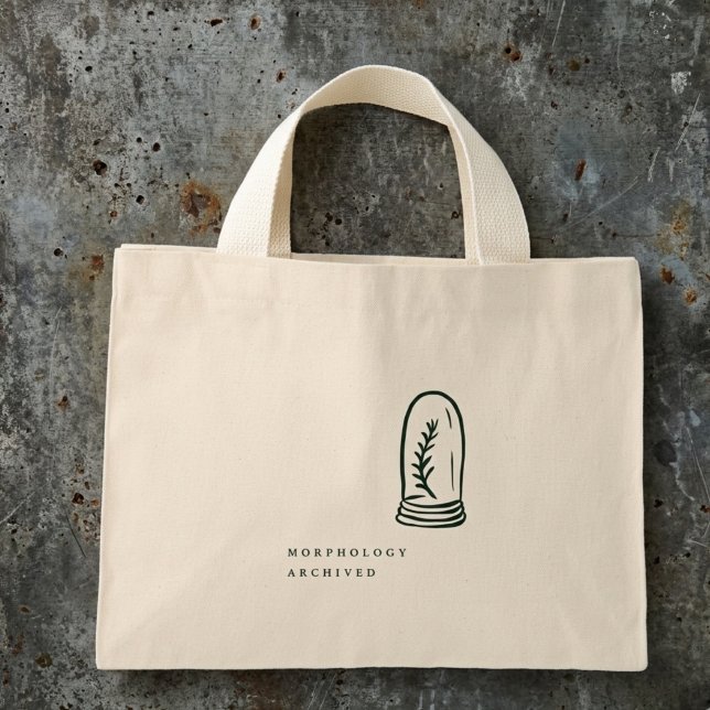 Botanical Dark Academia Garden Reader Gift Mini Tote Bag (Creator Uploaded)