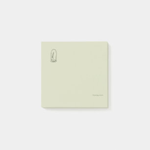 Botanical Dark Academia Minimalist Garden Reader G Post-it Notes
