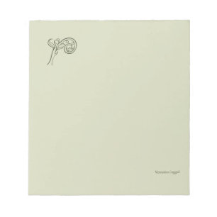 Botanical Dark Academia Minimalist Garden Reader Notepad