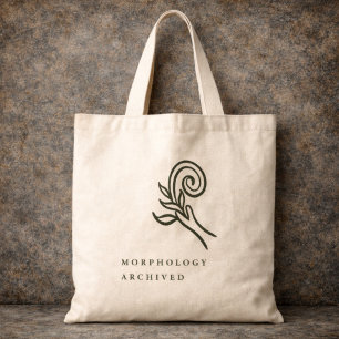 Botanical Dark Academia Minimalist Garden Reader  Tote Bag