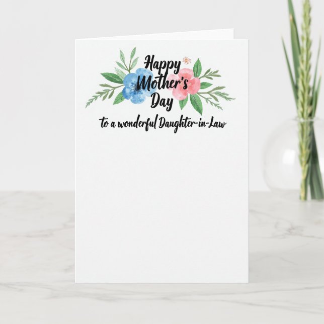 Botanical Daughterinlaw Card (Front)