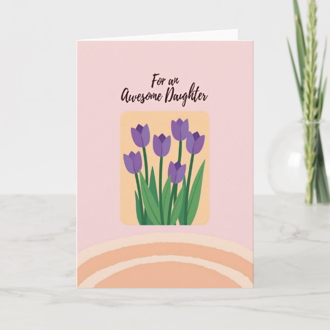 Botanical Daughters Day Card (Front)