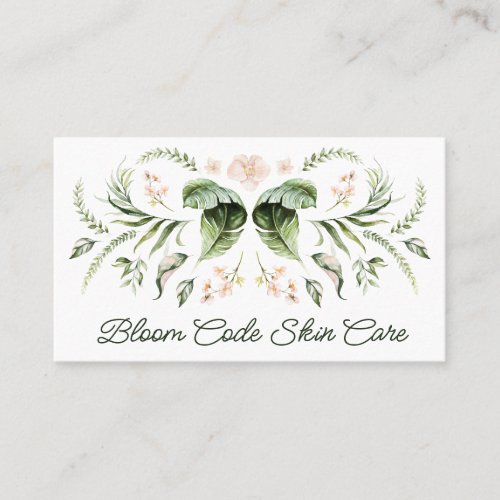 Botanical Design Skin Care Business Card