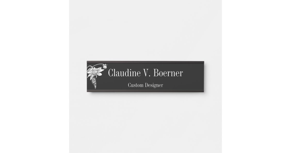 Botanical Drawing Hanging Wall Nameplate Zazzle Com Botanical Drawing Hanging Wall Nameplate Zazzle Com