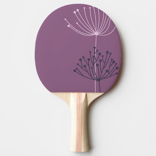 Botanical Drawing Ping Pong Paddle : Artistic Desi (Front)