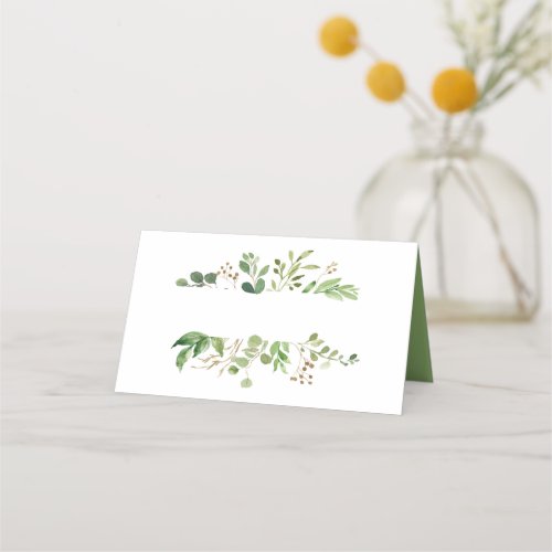 Botanical Dream Rustic Greenery Place Cards