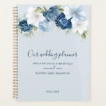 Botanical Dusty Blue Greenery Wedding Planner<br><div class="desc">Easily add your wedding details to this cute elegant blue floral planner by clicking the "Personalize" button. Featuring blue floral with greenery foliage and modern typography on white background. Completely change the background by clicking the "Customize it" button</div>