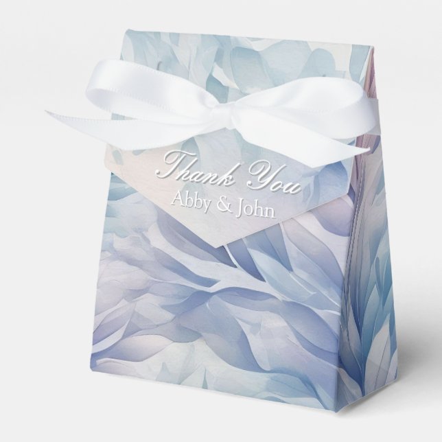 Botanical Elegance Illustration Favor Box (Front Side)