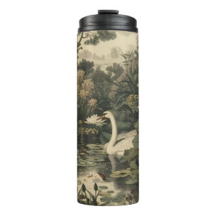 Botanical Elegance – Swan in the Forest Thermal Tumbler