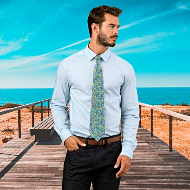 Botanical Elegance Tie – Four Fruits Edition (Creator Uploaded)