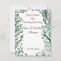 Botanical Elements Anniversary card