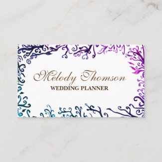 Botanical Elements, Elegant Business Cards