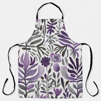 Botanical Elements in Purple 
