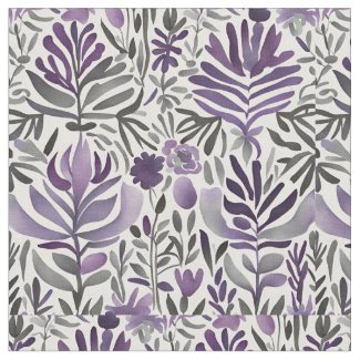 Botanical Elements in Purple
