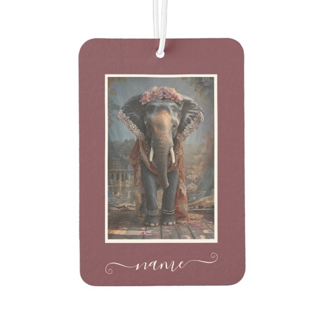 Botanical Elephant Air Freshener (Back)