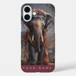Botanical Elephant iPhone 16 Plus Case