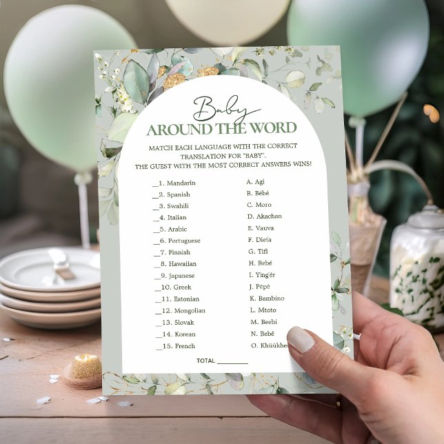 Botanical Eucalyptus Baby Around The World games (Creator Uploaded)