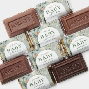 Botanical Eucalyptus Baby Shower Hershey's Miniatures