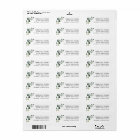 Botanical Eucalyptus Branch Return Address Label