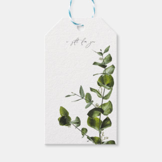 Botanical Eucalyptus Elegant Gift Tag