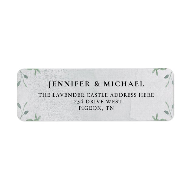 Botanical Eucalyptus Greenery Boho Tropic Plant Label