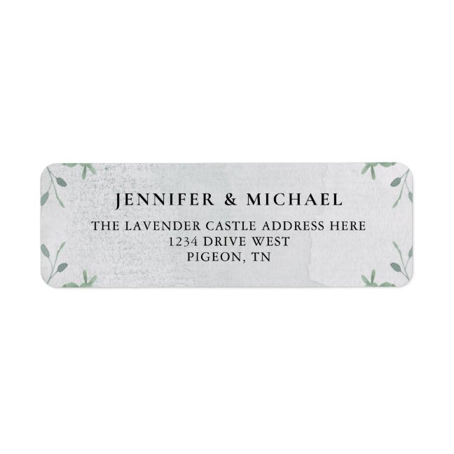 Botanical Eucalyptus Greenery Boho Tropic Plant Label