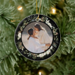 Botanical Eucalyptus Greenery Custom Christmas Ceramic Ornament<br><div class="desc">Create an enchanting and personalized holiday atmosphere with our "Botanical Eucalyptus Greenery Custom Christmas Ceramic Ornament." This ornament captures the essence of cottagecore with its intricate eucalyptus greenery and botanical watercolor wreath. The minimal foliage wreath adds a natural and earthy touch to your Christmas decor. With the option to include...</div>