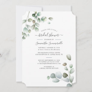 Botanical Eucalyptus Greenery Leaves Bridal Shower