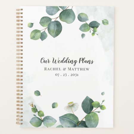 Botanical Eucalyptus Greenery Wedding Planner