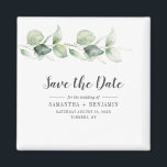 Botanical Eucalyptus Wedding Save the Date Magnet<br><div class="desc">Cute Botanical Eucalyptus Watercolor Wedding save the date magnet that makes a perfect keepsake for your guests and will be cherished for years</div>