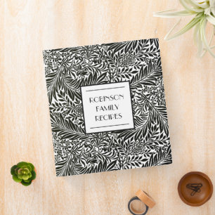 Botanical Family Name Kitchen Recipe Cookbook 3 Ring Binder