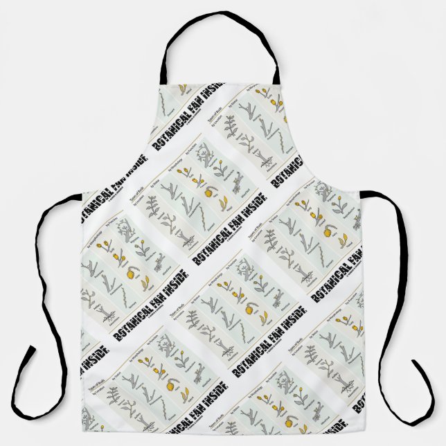 Botanical Fan Inside Types Of Buds Apron (Front)