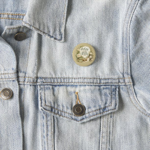Botanical Floral Cottagecore Inspirational Design Button