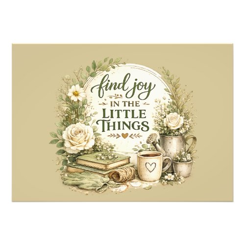 Botanical Floral Cottagecore Inspirational Design Photo Print